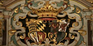 Urach Residential Palace, Coat of arms in the Golden Hall.