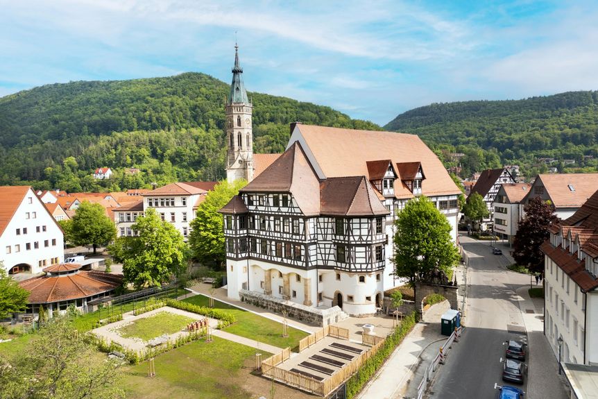Residenzschloss Urach, Luftansicht