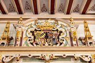 Residenzschloss Urach, Detailansicht des Wappen im Goldenen Saal