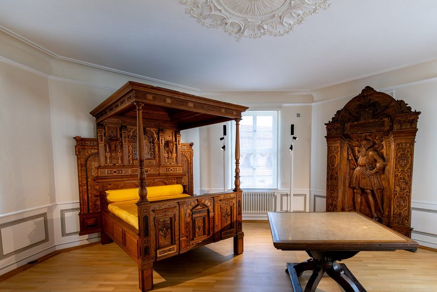 Residenzschloss Urach, Prunkbrett Gesamtansicht