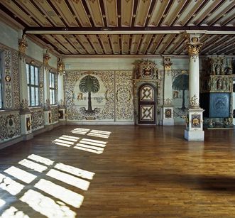 View of the Golden Hall, Urach Palace