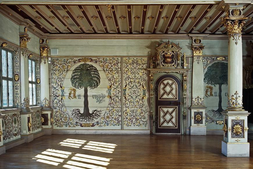 View of the Golden Hall, Urach Palace