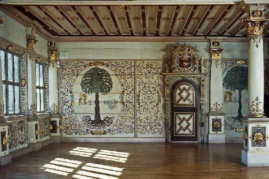 Blick in den Goldenen Saal von Schloss Urach