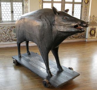 Replica of the animal that Duke Ulrich von Württemberg is said to have killed in 1507