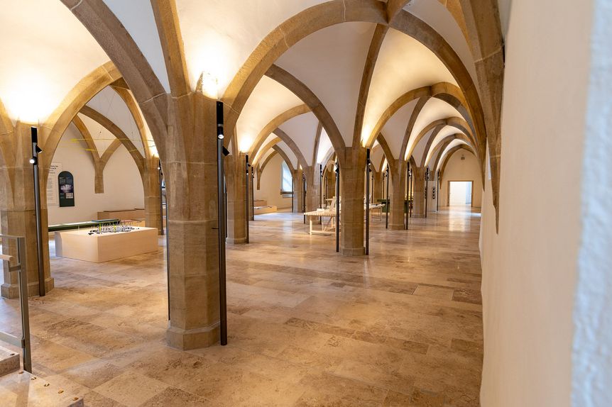 Residenzschloss Urach, Innansicht der Dürnitz