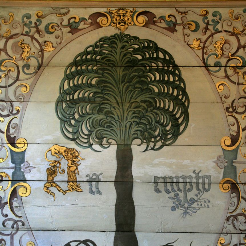 Residenzschloss Urach, Details, Palme Attempto